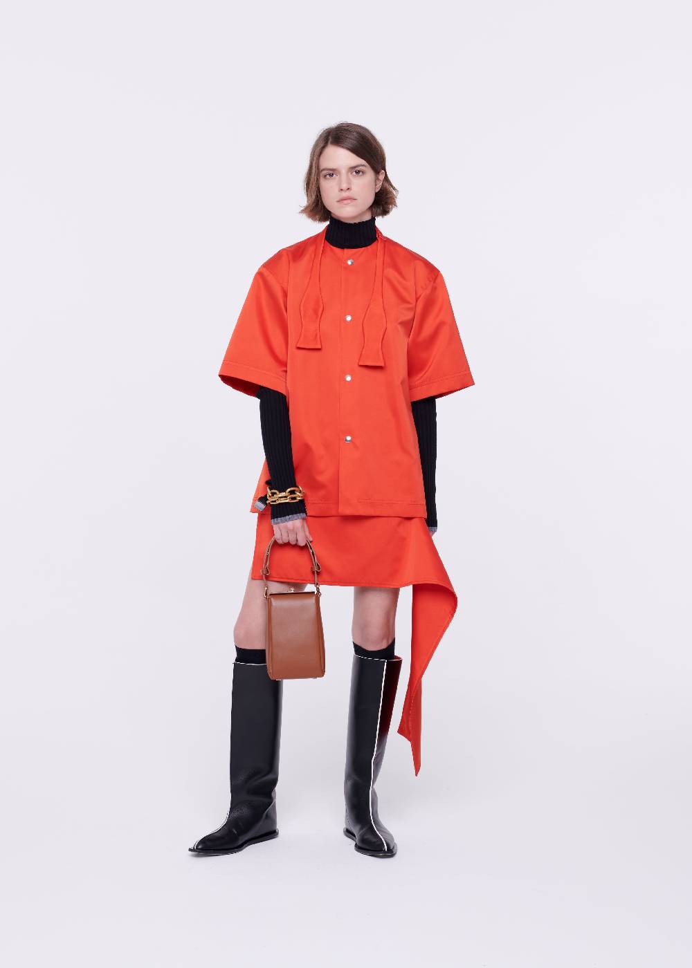 Plan C CAMERA BAG FOLDED TABACCO Saldi