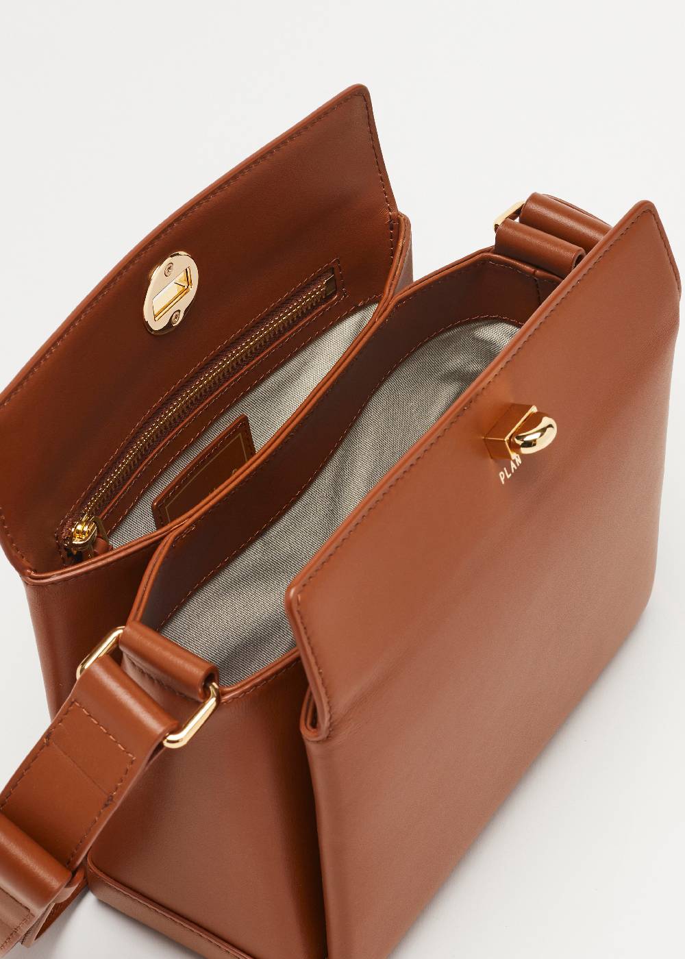 Plan C BORSA MEDIA FOLDED TABACCO Consegna Veloce
