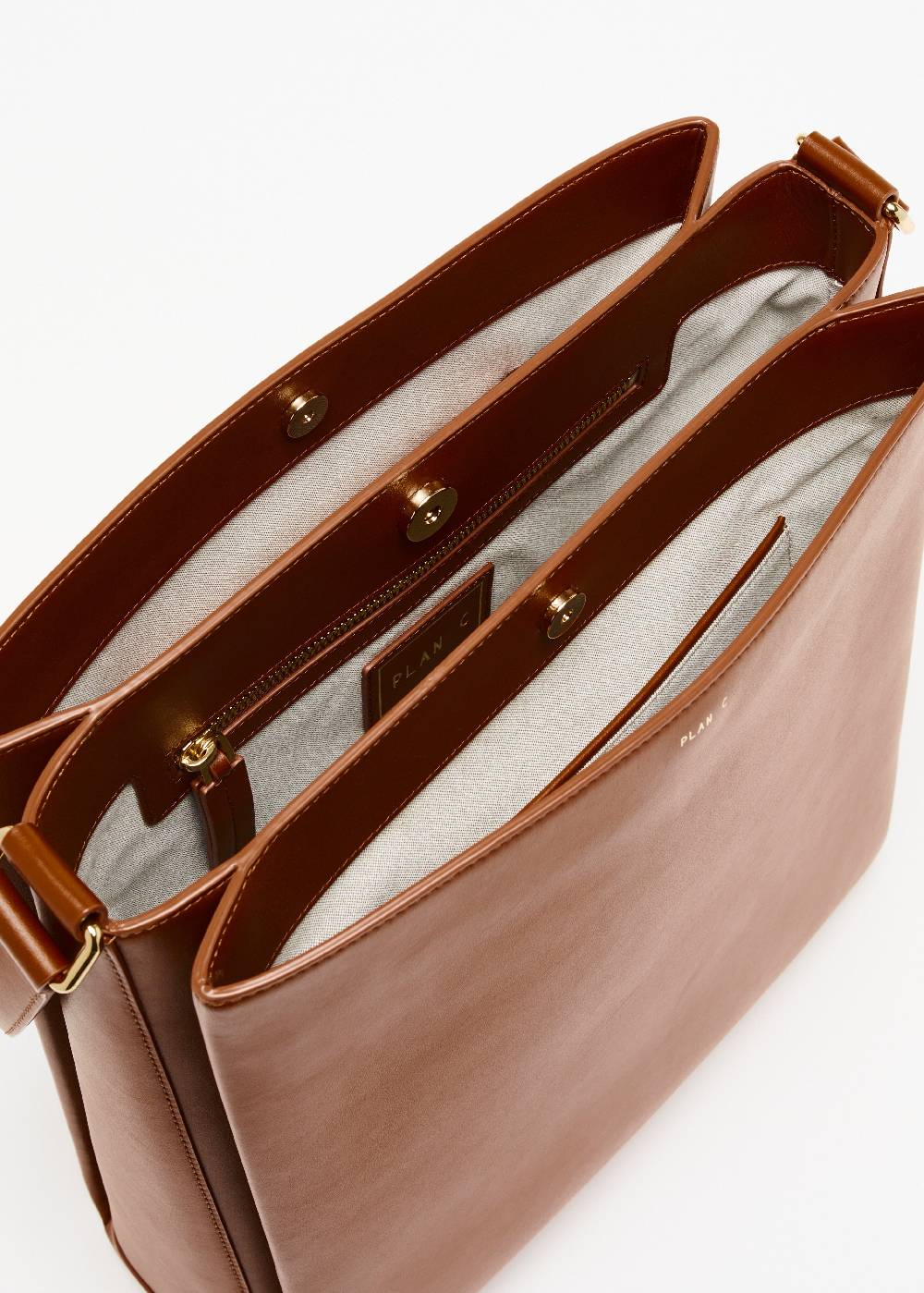 Plan C BORSA TOTE FOLDED TABACCO Promozione Limitata