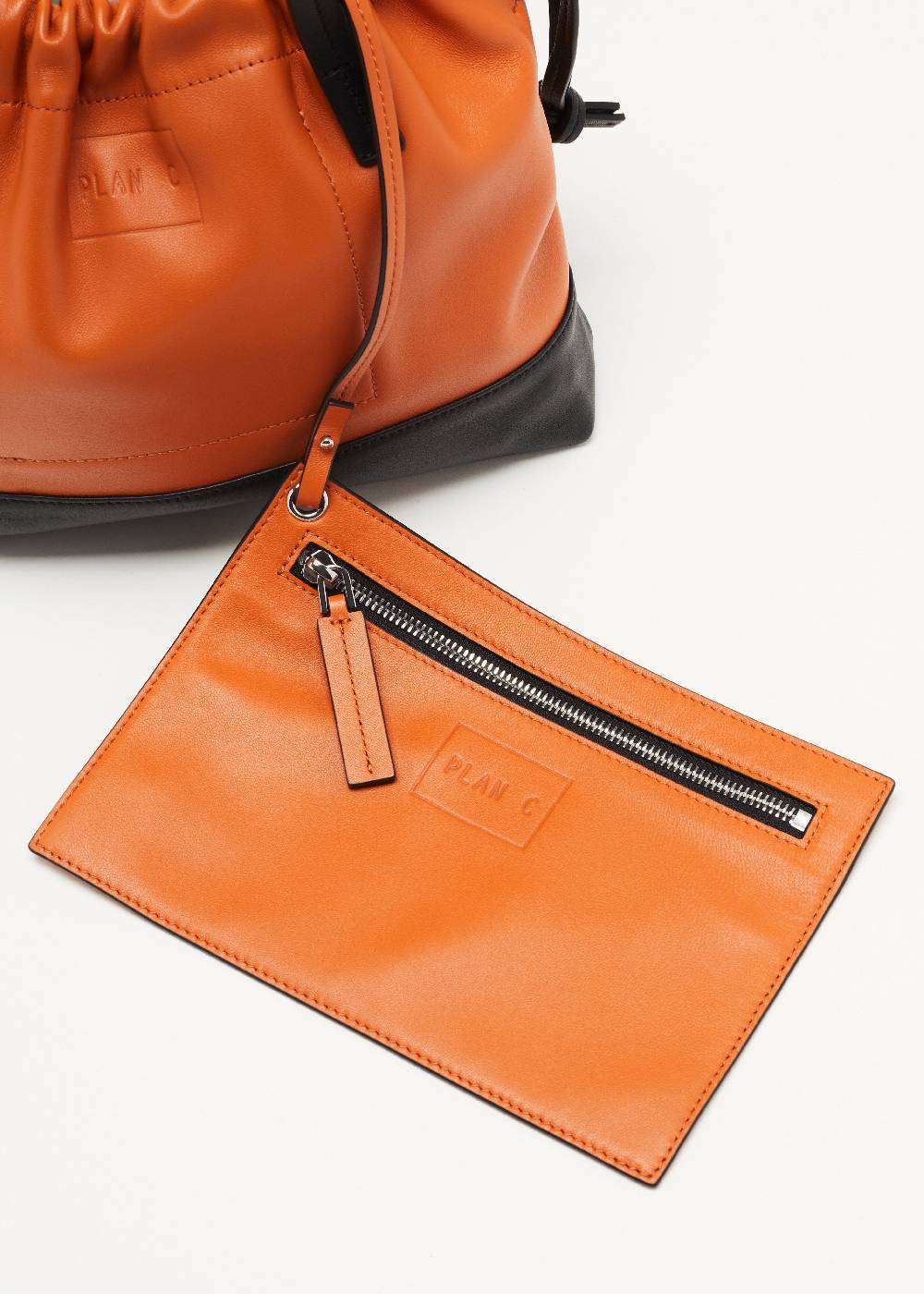 Plan C BORSA PICCOLA IN PELLE CON COULISSE Shopping Online