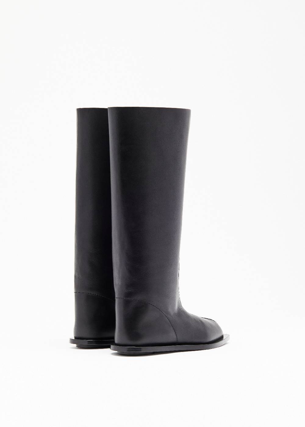 Plan C BLACK LEATHER HIGH BOOTS I Più Venduti