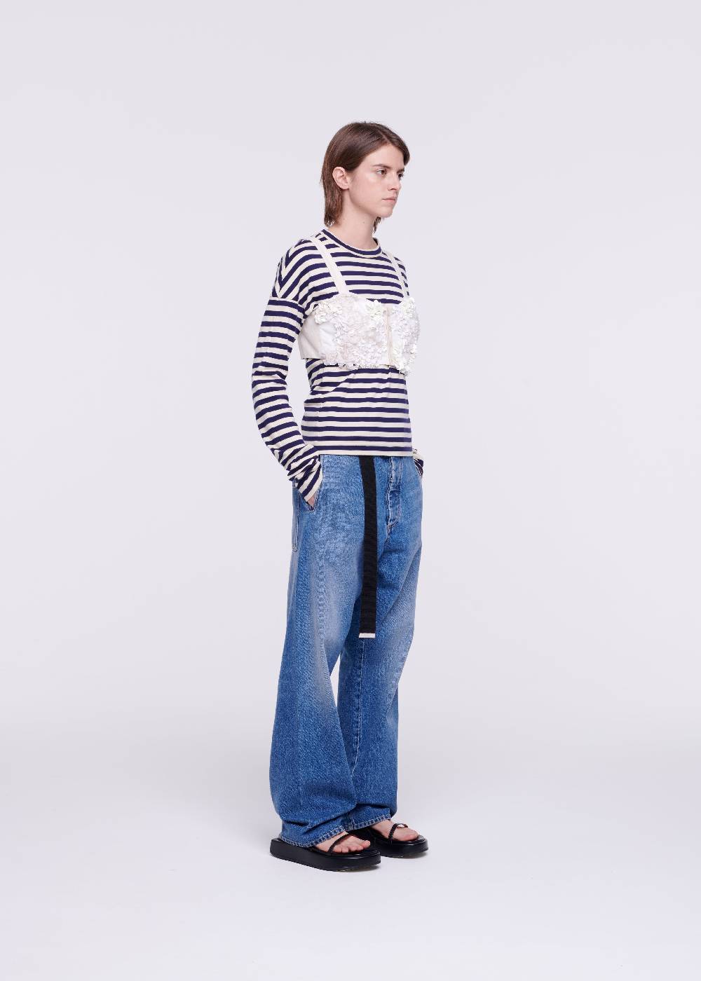 Plan C TOP A BUSTINO CON PAILLETTES COLOR CREMA Negozio