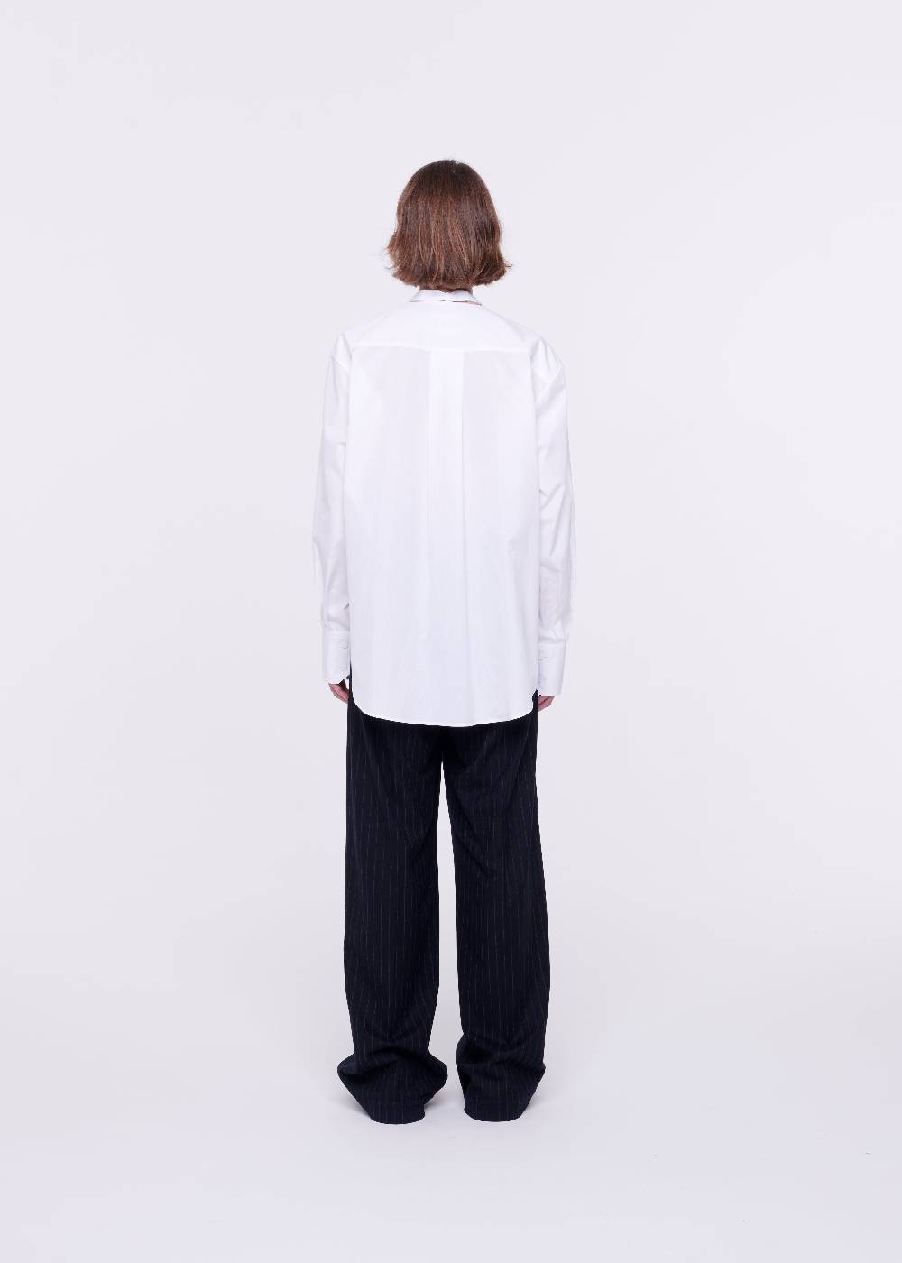 Plan C CAMICIA BIANCA DI COTONE CON PAPILLON Moda