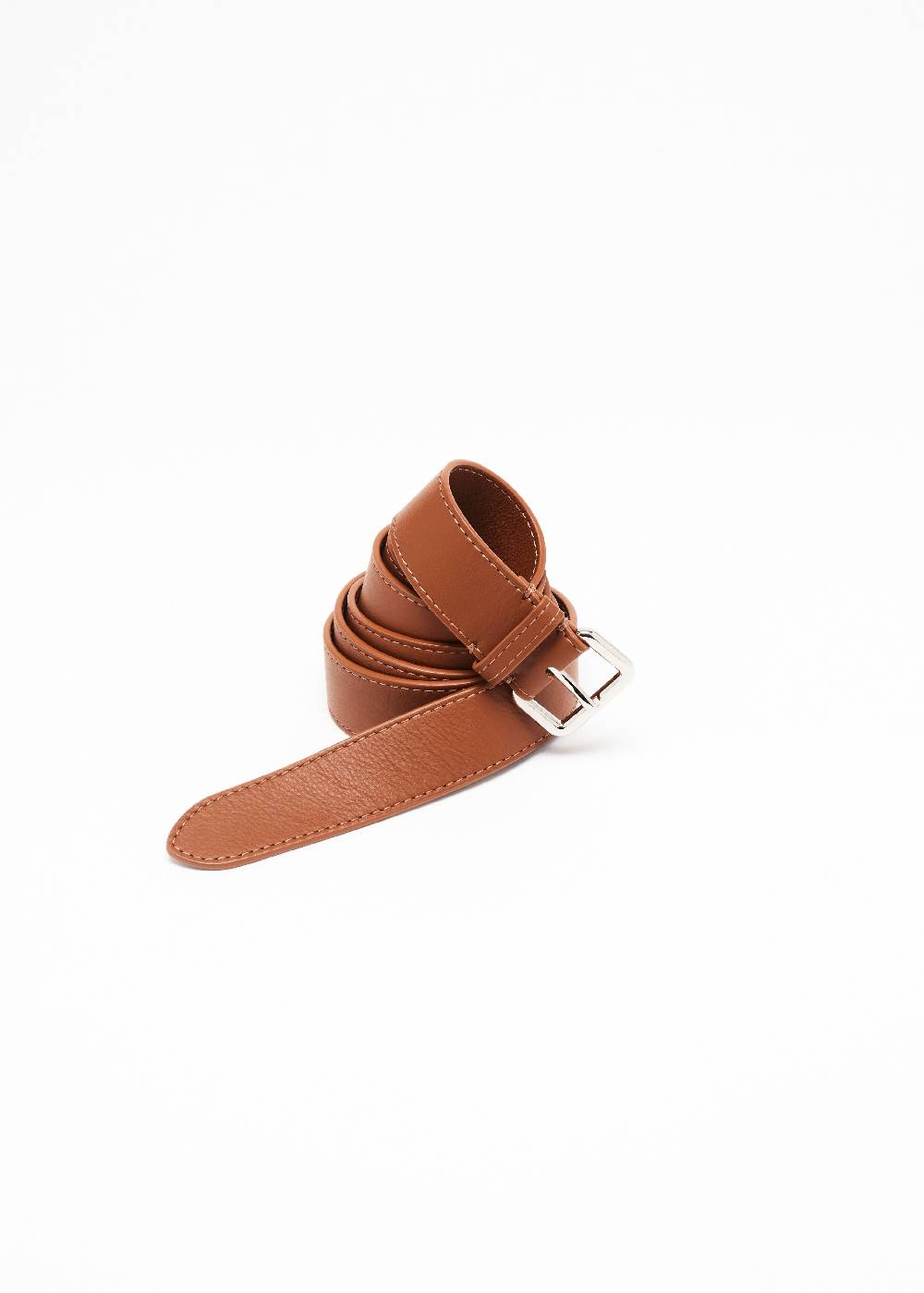 Plan C CINTURA IN PELLE MARRONE