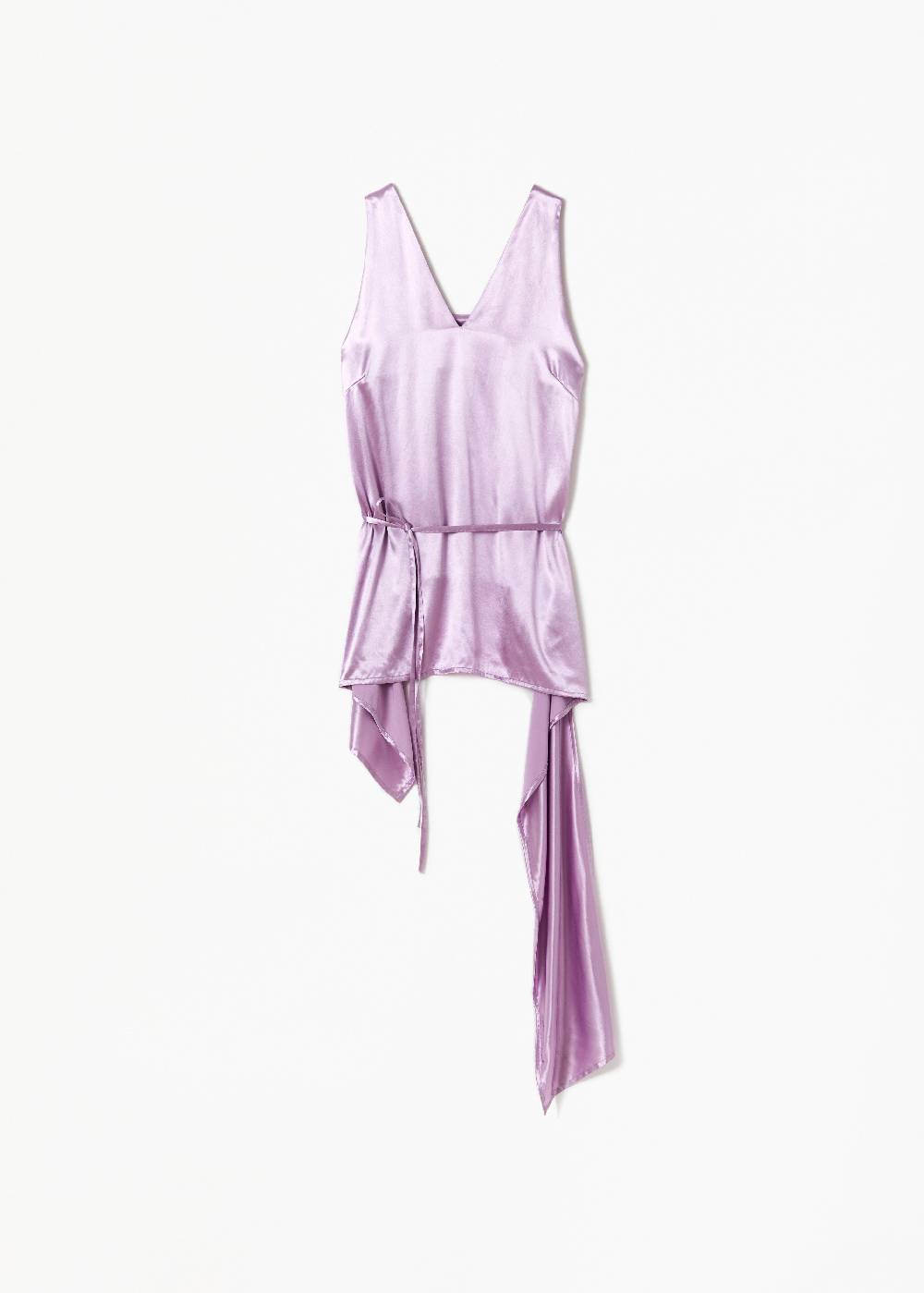 Plan C TOP IN RASO LILLA