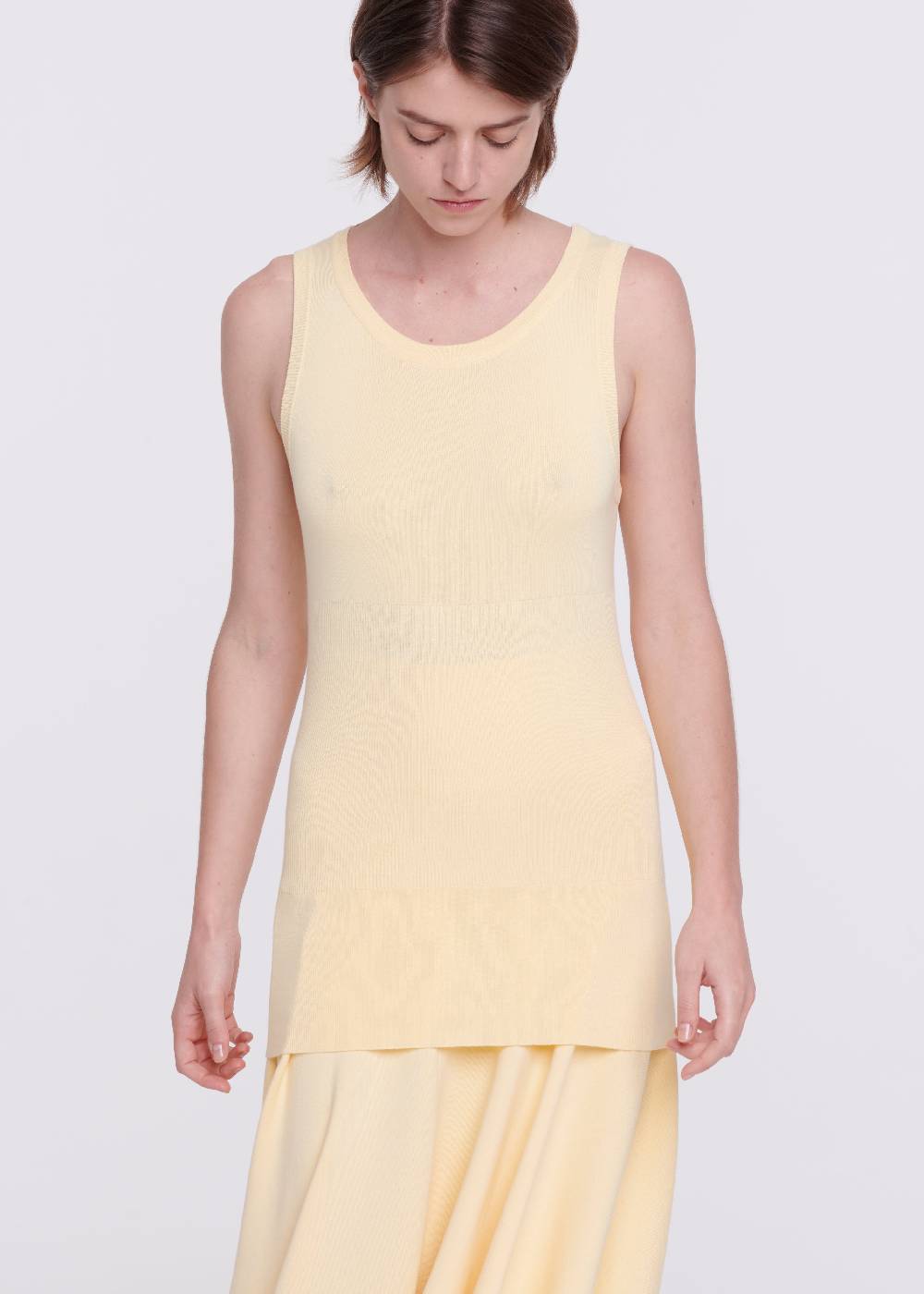 Plan C TOP IN MAGLIA COLOR ZABAIONE Spedizione Gratuita