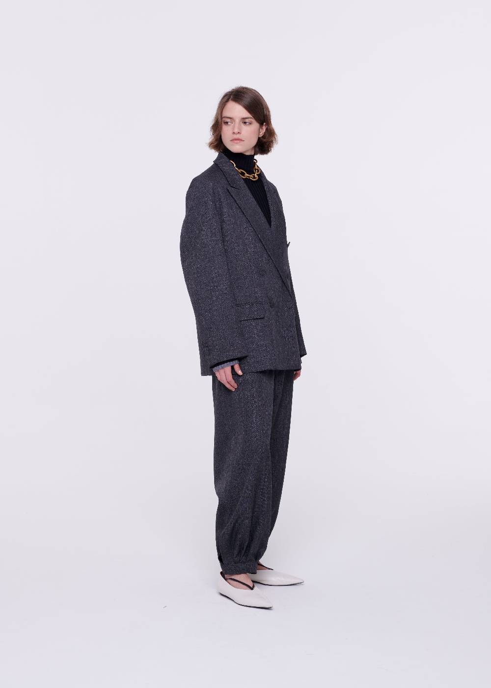 Plan C BLAZER DOPPIOPETTO GRIGIO SCURO Prezzo Ridotto