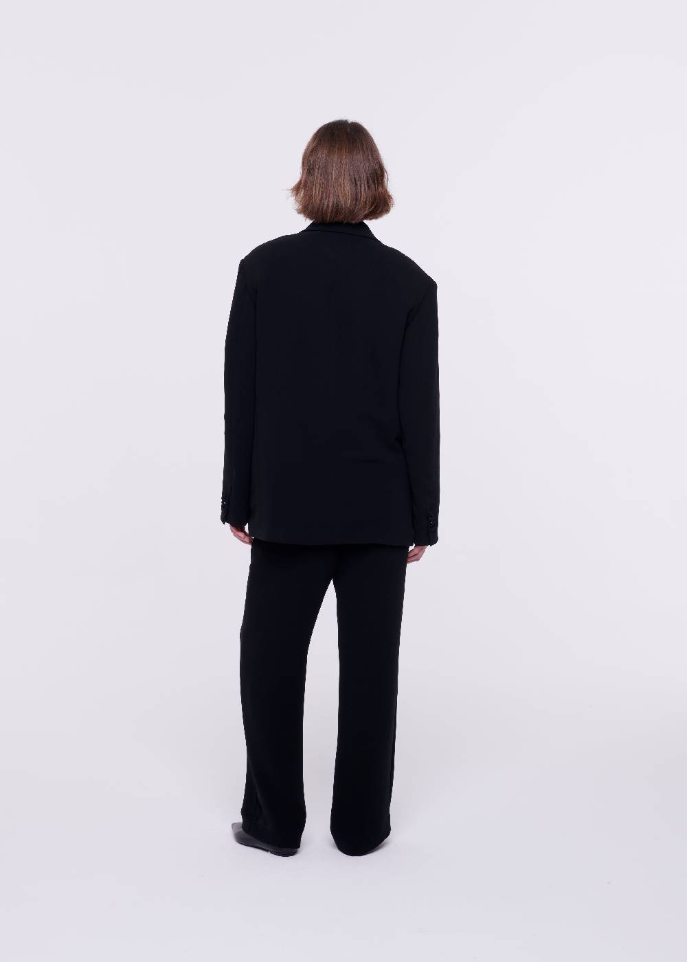 Plan C BLAZER DOPPIOPETTO IN CADY NERO Outlet