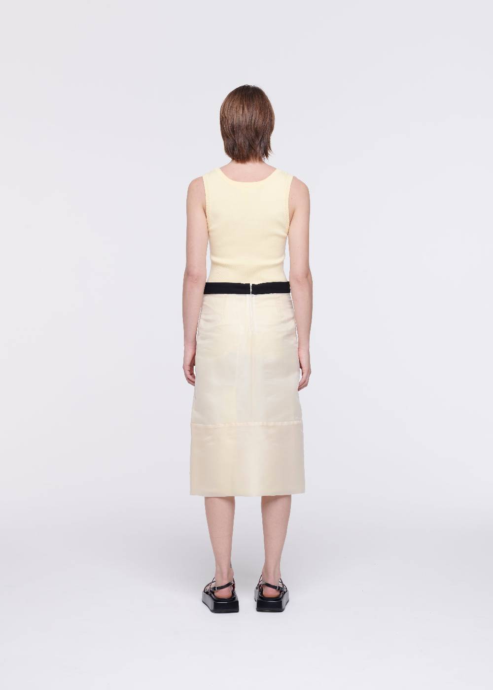 Plan C GONNA MATITA MIDI IN ORGANZA Saldi