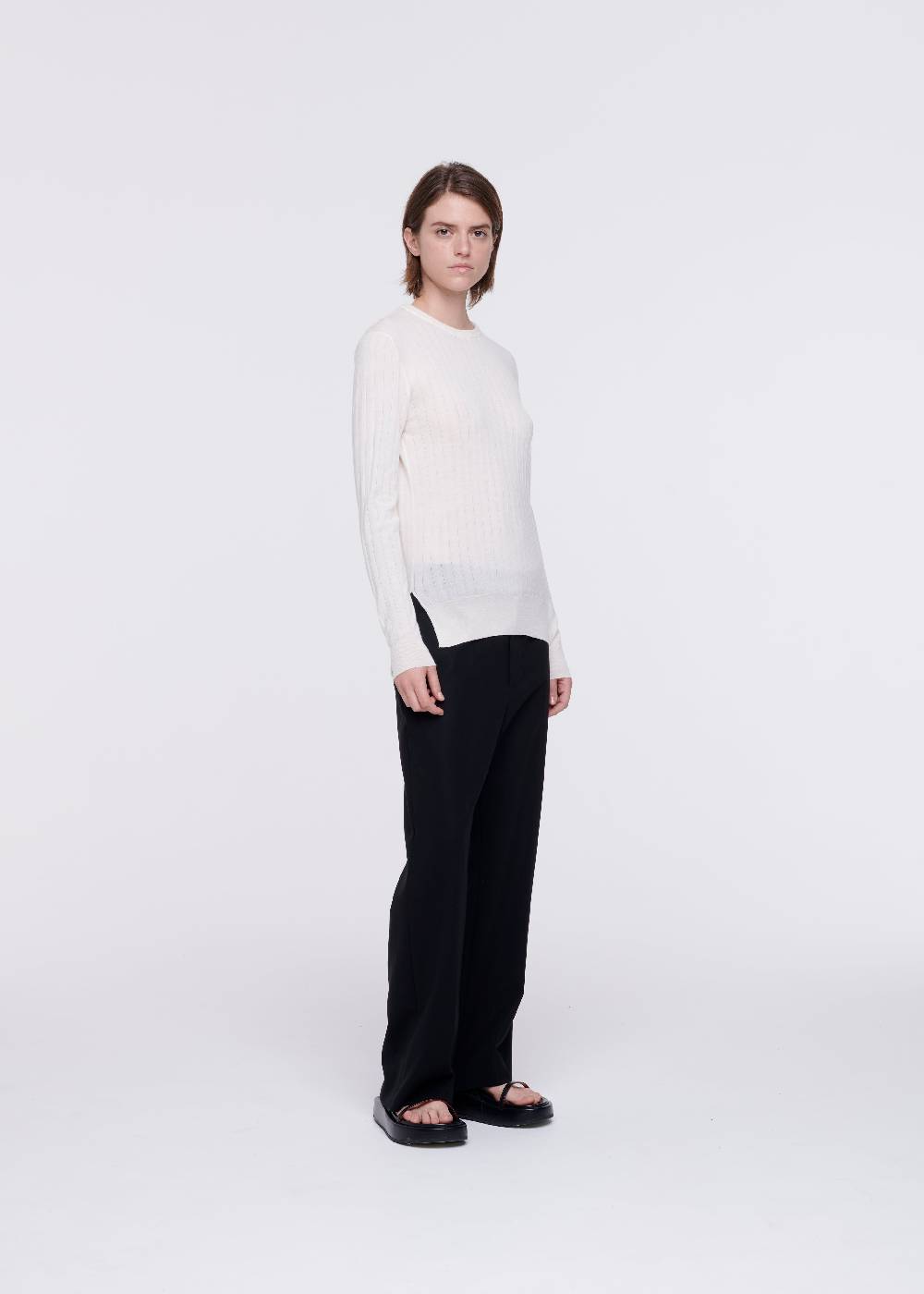 Plan C MAGLIONE OPEN BACK IN LANA MERINO Saldi Di Fabbrica