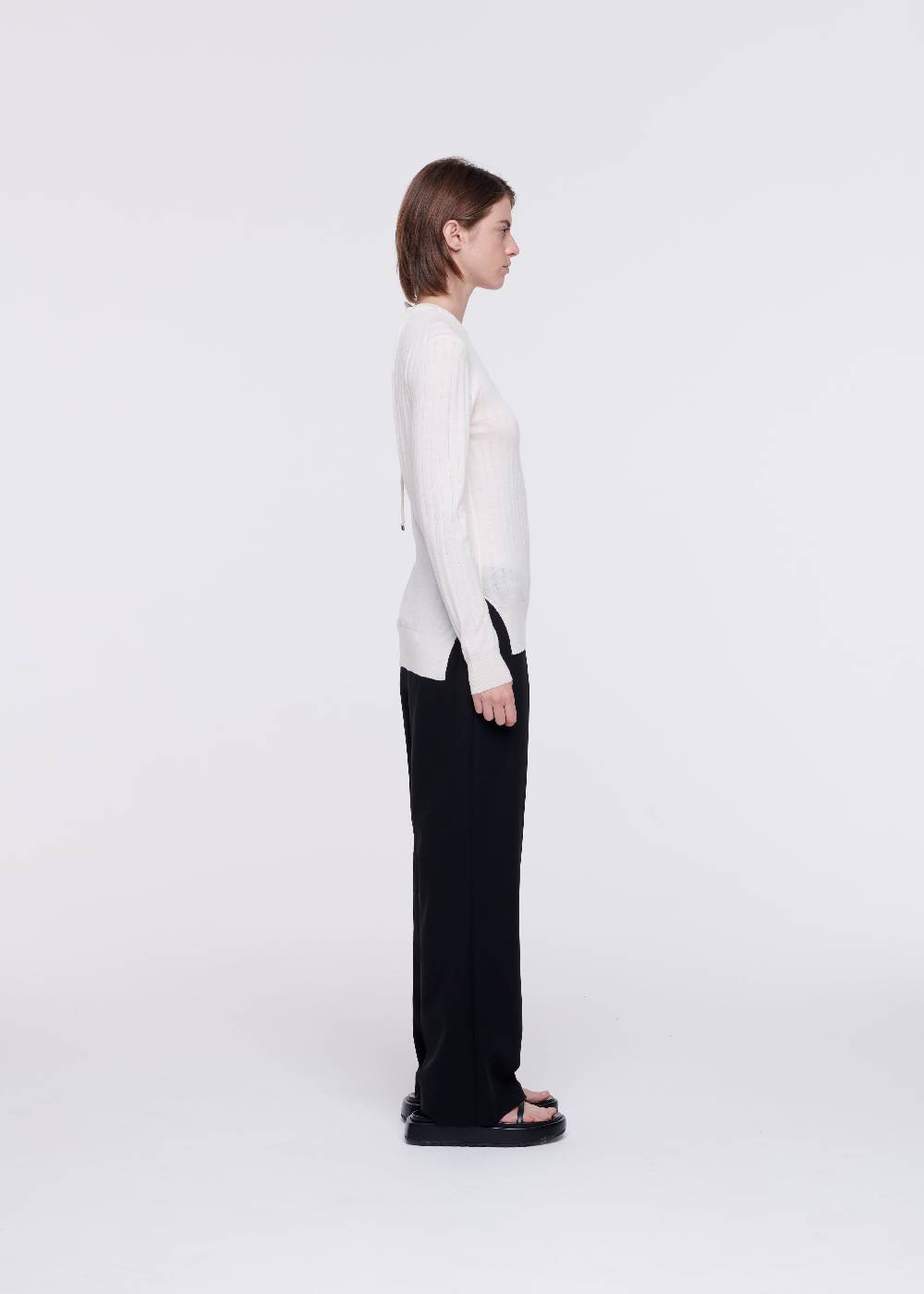 Plan C MAGLIONE OPEN BACK IN LANA MERINO Saldi Di Fabbrica
