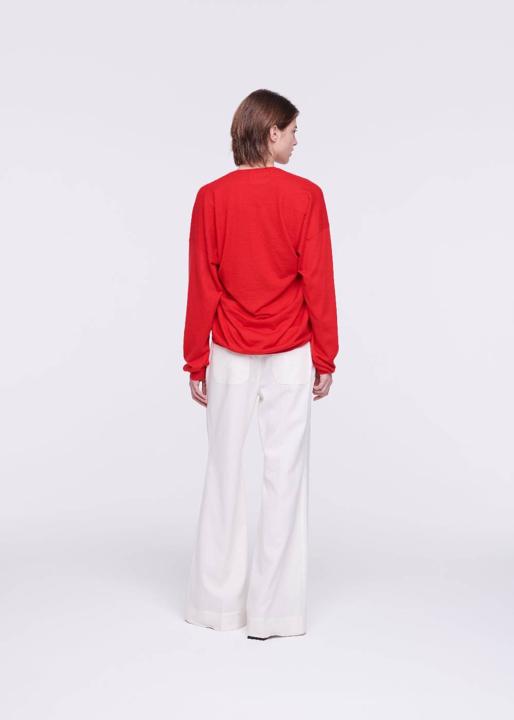 Plan C MAGLIONE ROSSO IN CASHMERE DRAPPEGGIATO I Più Venduti