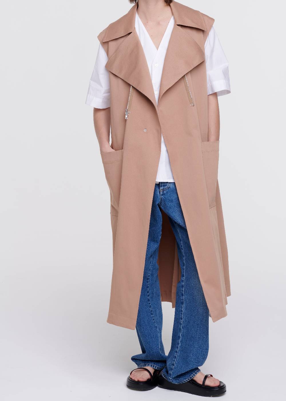 Plan C TRENCH IN COTONE COLOR CARAMELLO Negozio