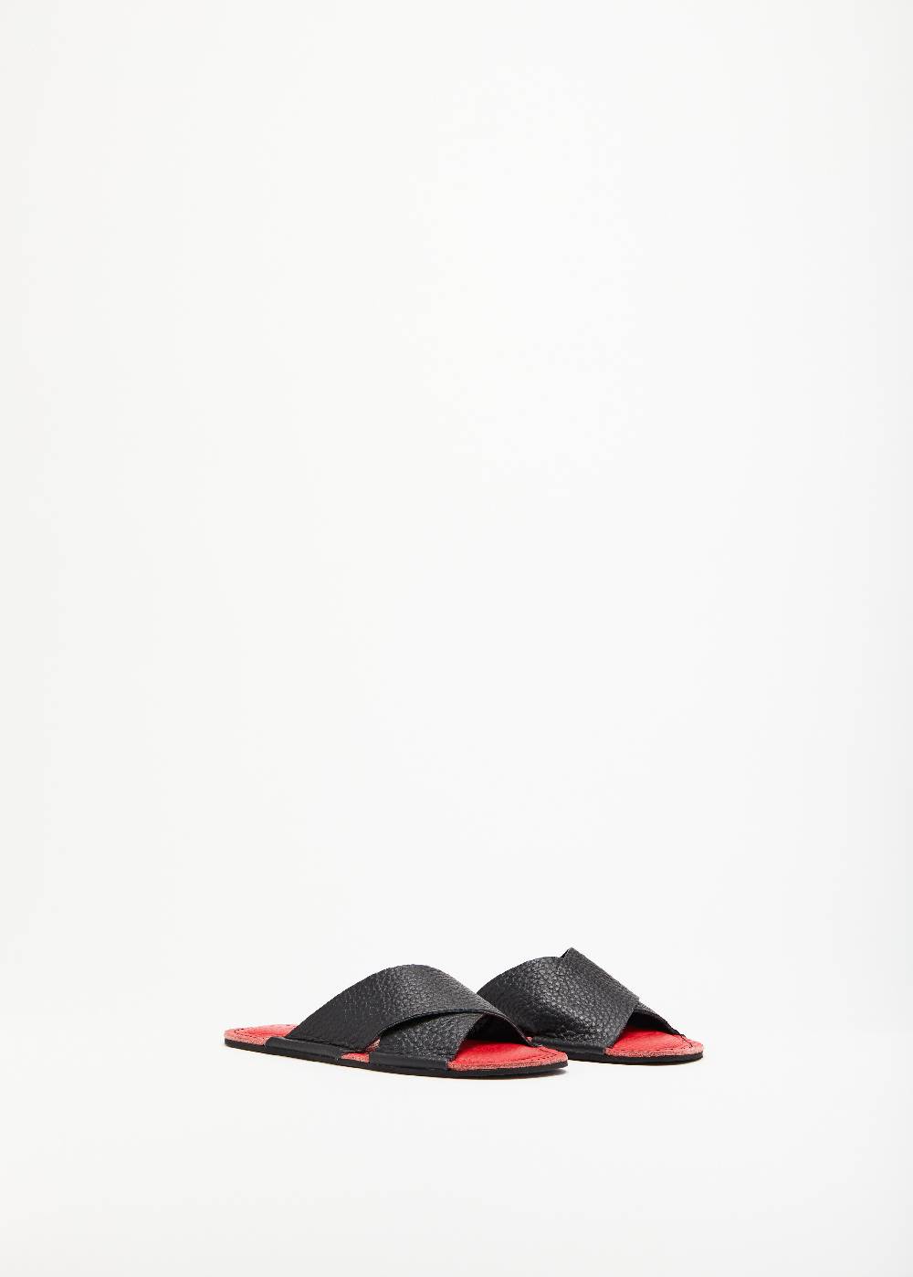 Plan C SANDALI NERI INCROCIATI Moda
