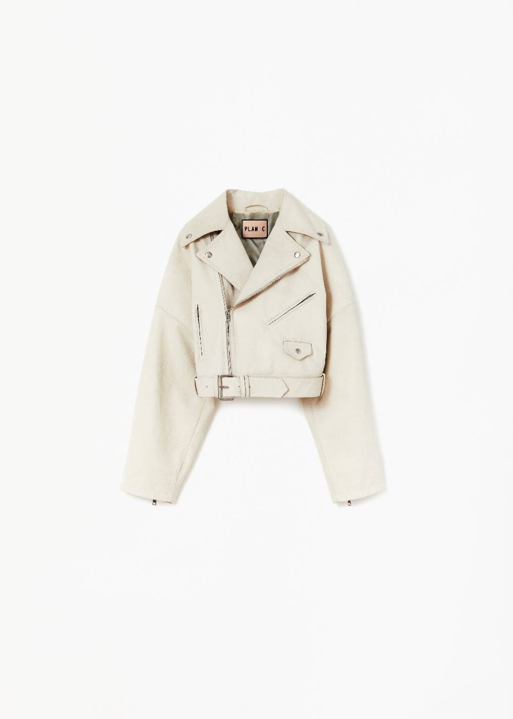 Plan C GIACCA BIKER IN PELLE
