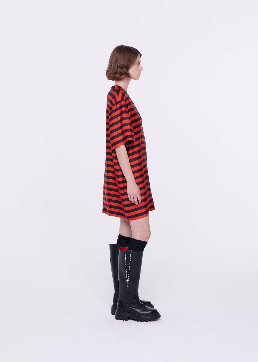 Plan C STIVALI NERI IN PELLE CON SUOLA CHUNKY Saldi