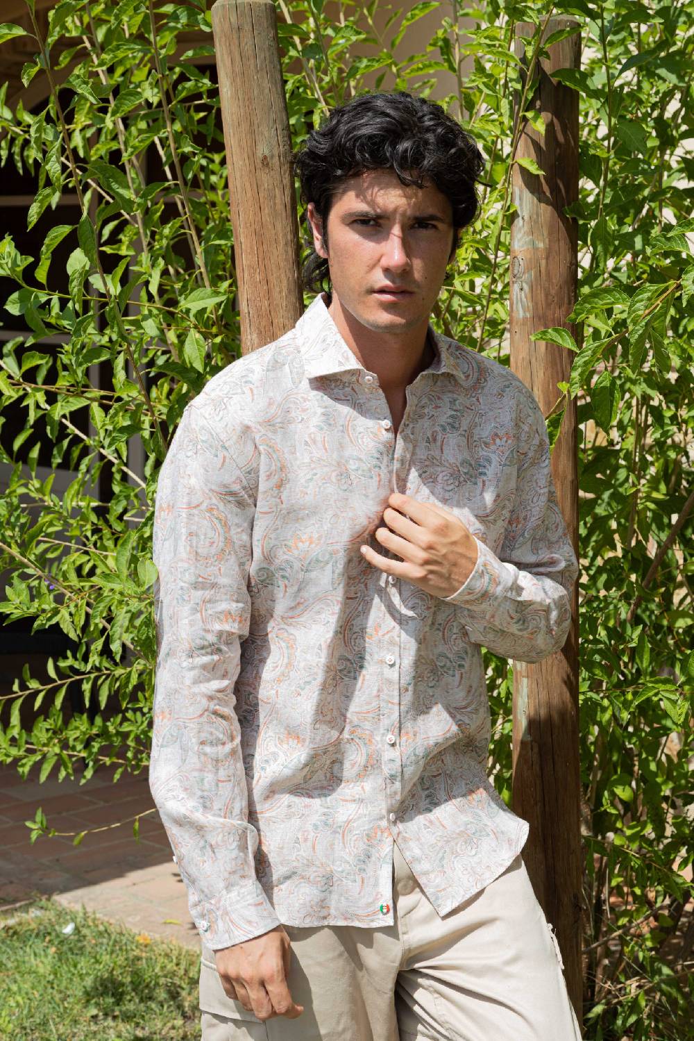 Poggianti Camicia uomo spring summer 24 PISA-60F-202 In Linea