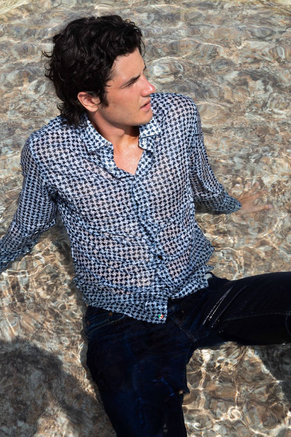 Poggianti Camicia uomo spring summer 24 FIRENZE-66F-114 Nuovo