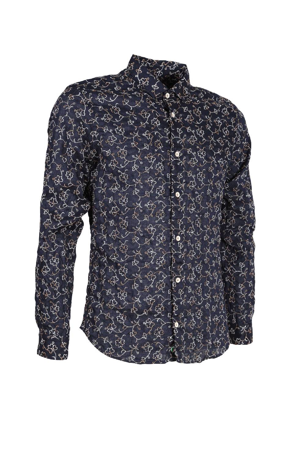 Poggianti Camicia uomo spring summer 24 FIRENZE-73F-233 Spedizione Gratuita