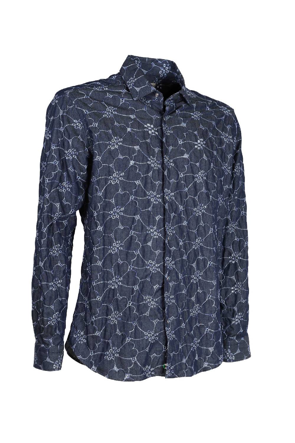 Poggianti Camicia uomo spring summer 24 FIRENZE-73F-235 Qualità Garantita