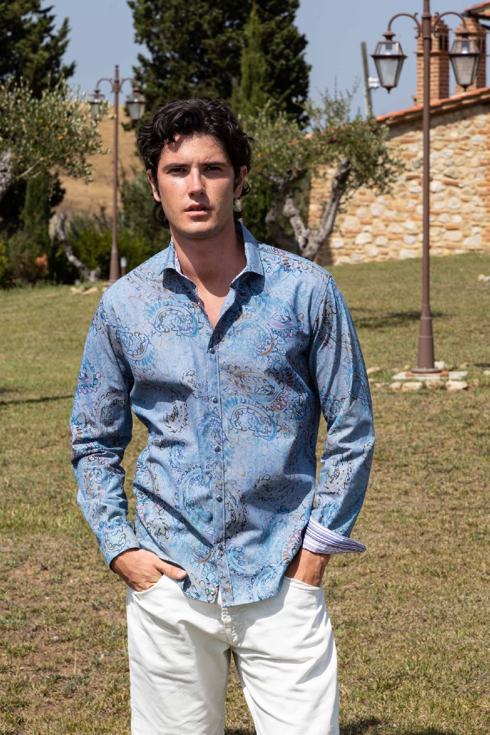 Poggianti Camicia uomo spring summer 24 AREZZO-62F-207 Novità