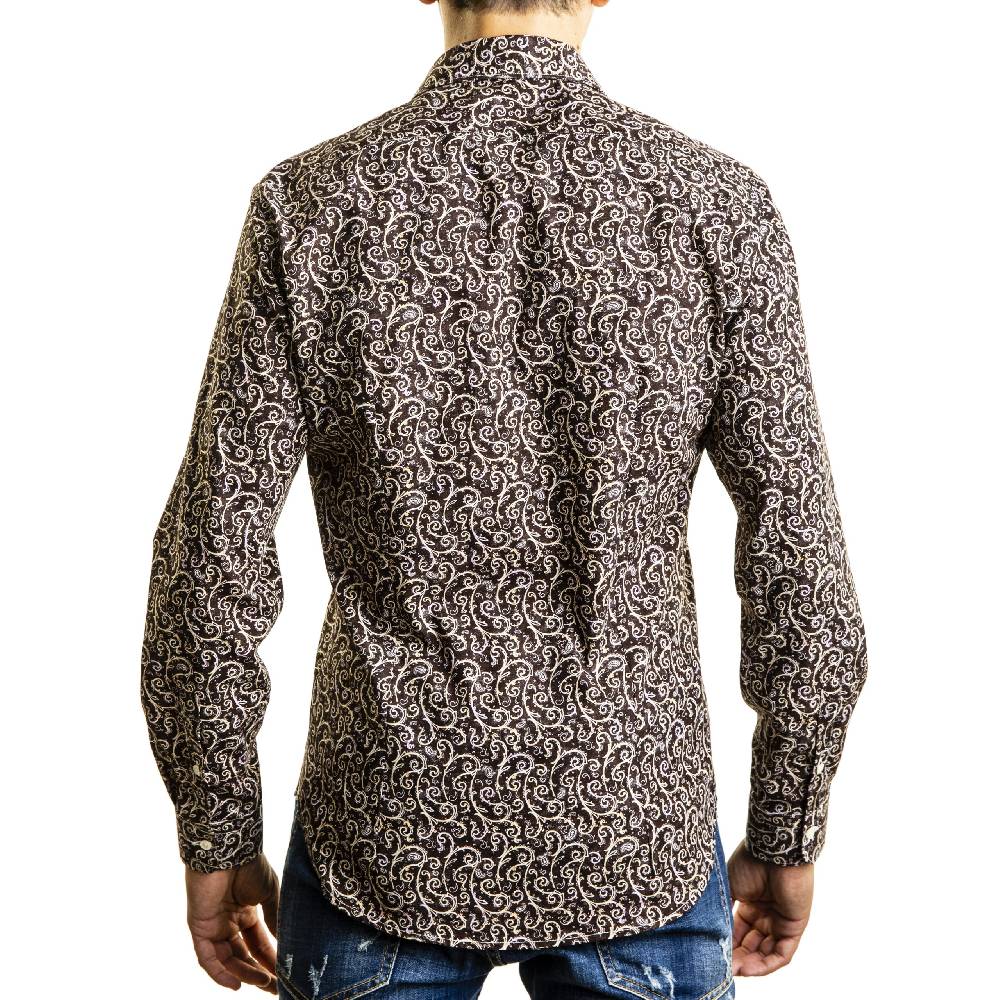 Poggianti Camicia fantasia collo classico Prezzo basso