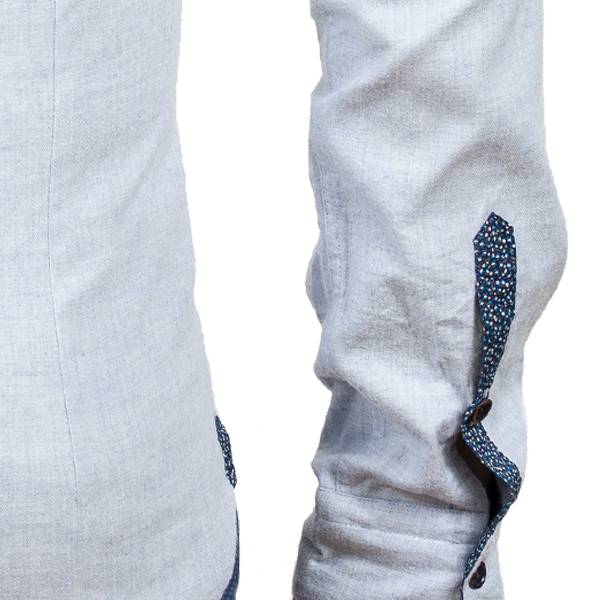 Poggianti Camicia in flanella con contrasti fantasia ACQUISTA ORA