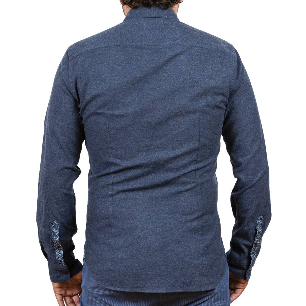 Poggianti Camicia in flanella con contrasti fantasia In Saldo