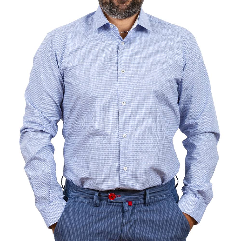 Poggianti Camicia classica con inserti bianchi Ultimo giorno