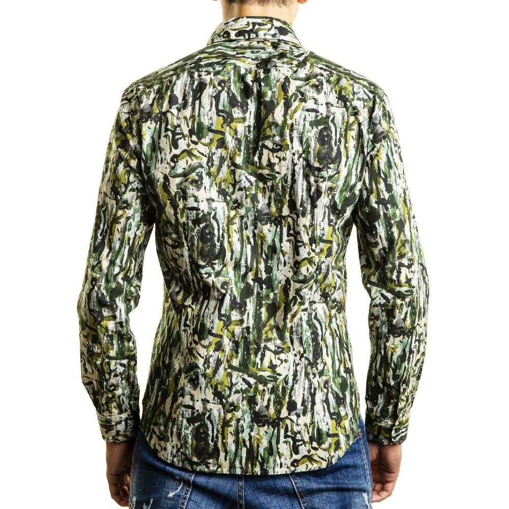 Poggianti Camicia fantasia collo piccolo Italy