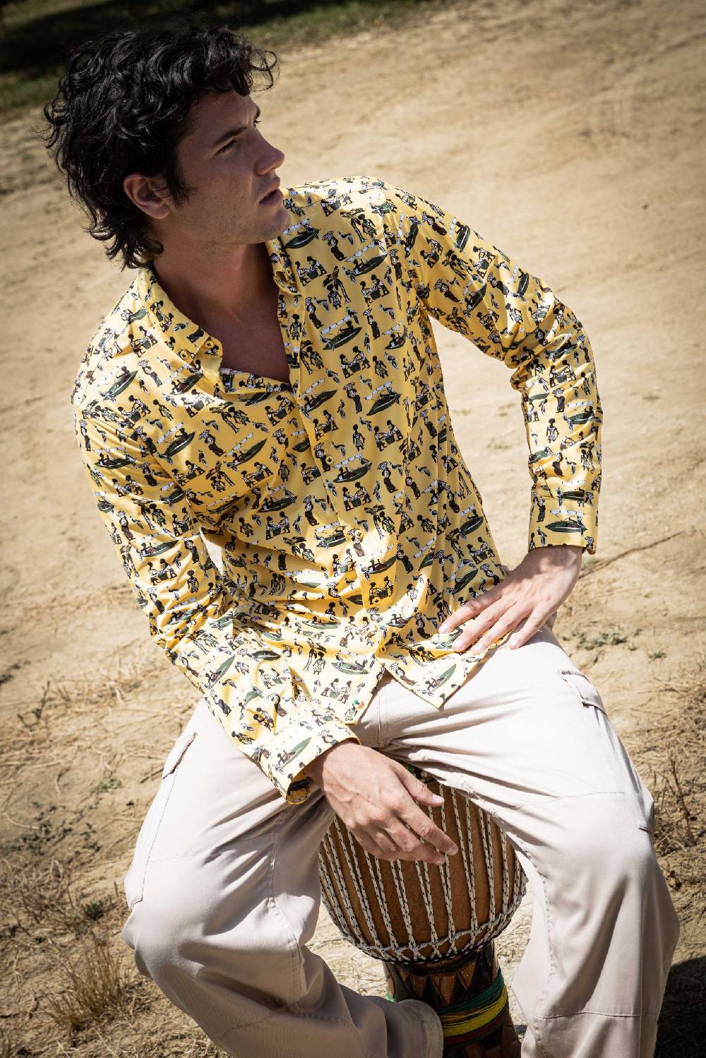 Poggianti Camicia uomo spring summer 24 FIRENZE-64-244 Promozione Limitata