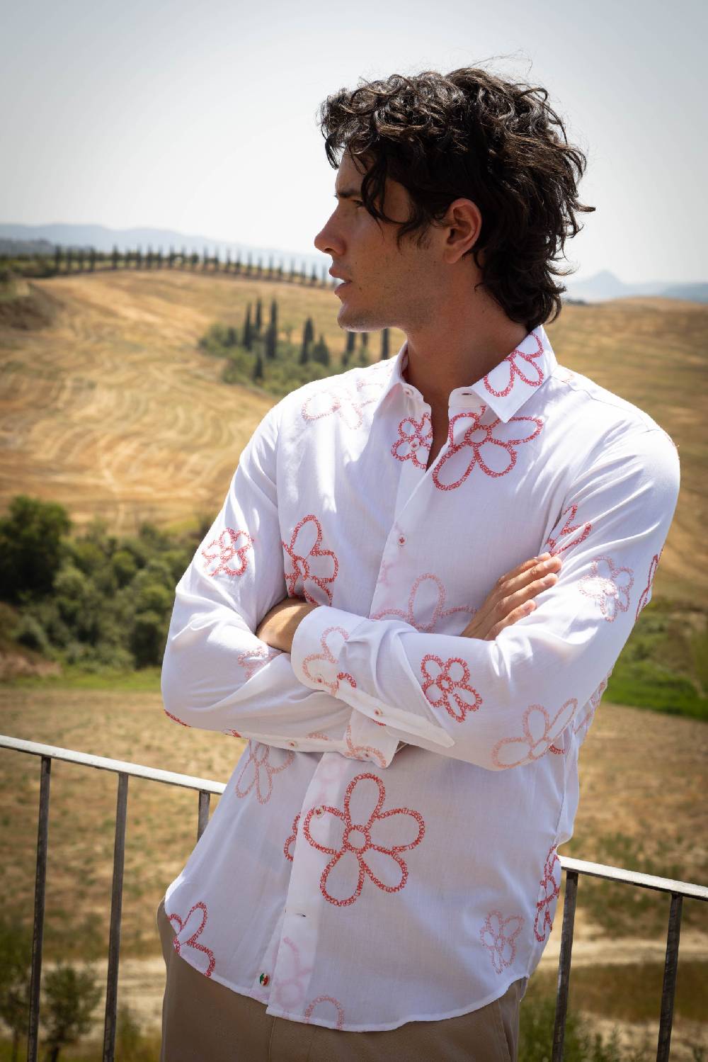 Poggianti Camicia uomo spring summer 24 FIRENZE-66F-241 Offerta