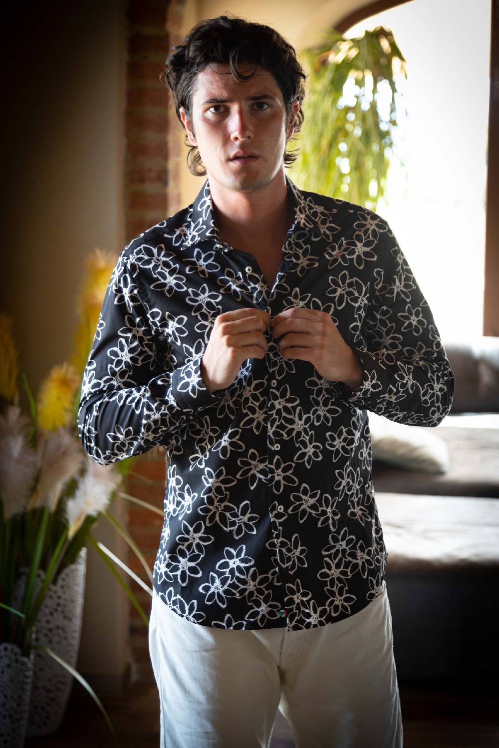 Poggianti Camicia uomo spring summer 24 FIRENZE-95-135 Outlet