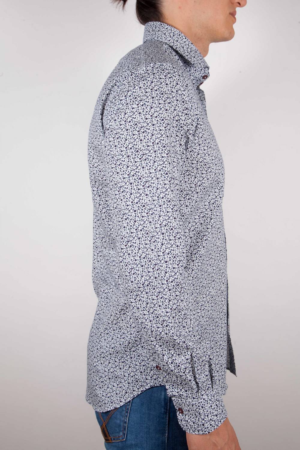 Poggianti Camicia Fantasia collo francese Hotsell
