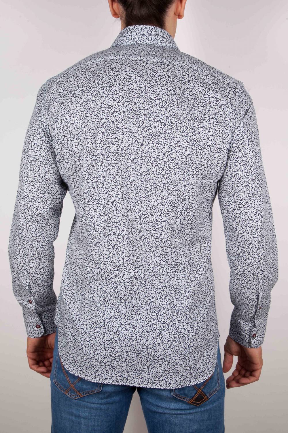 Poggianti Camicia Fantasia collo francese Hotsell