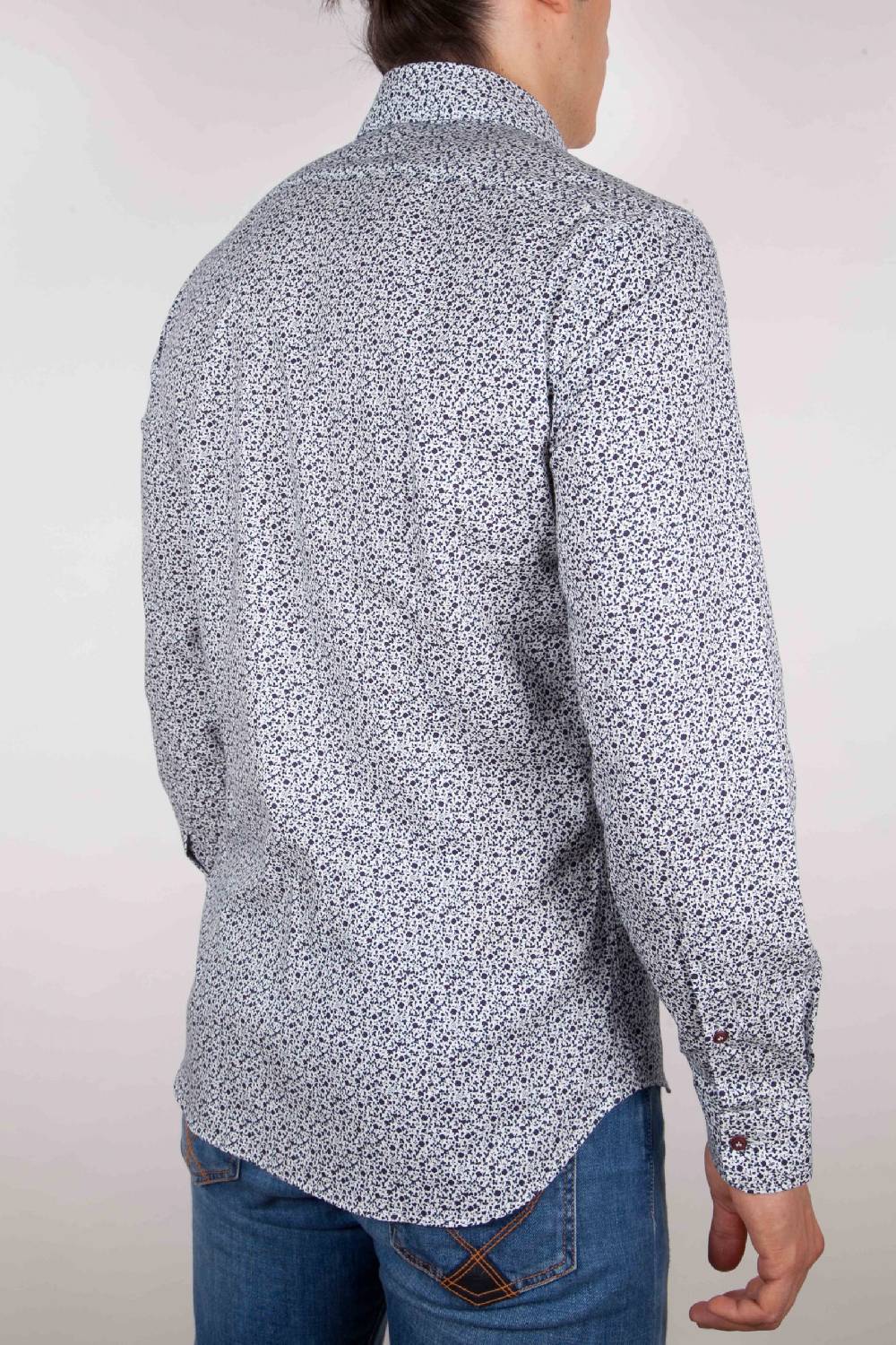 Poggianti Camicia Fantasia collo francese Hotsell