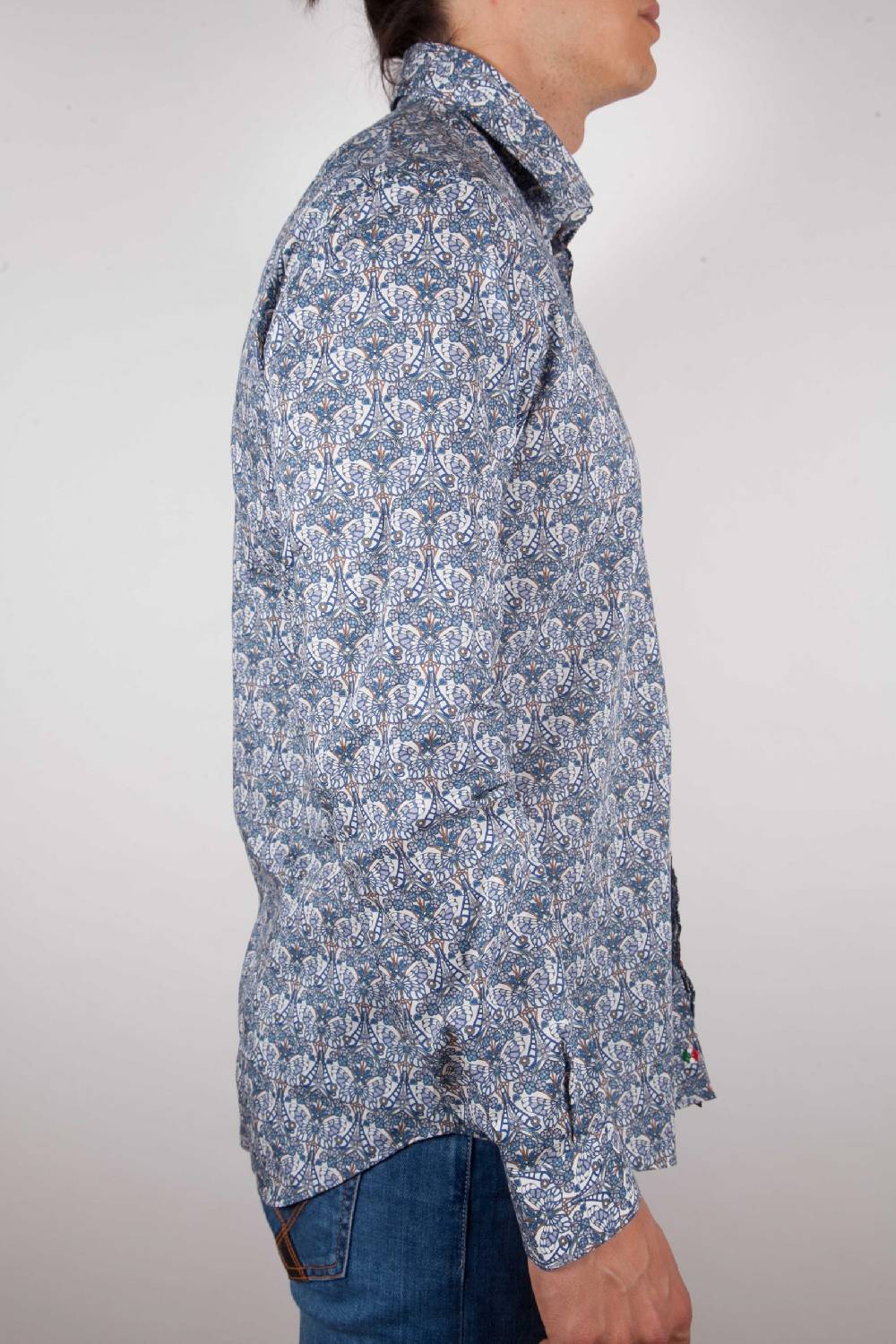 Poggianti Camicia Fantasia collo francese Vendita Calda