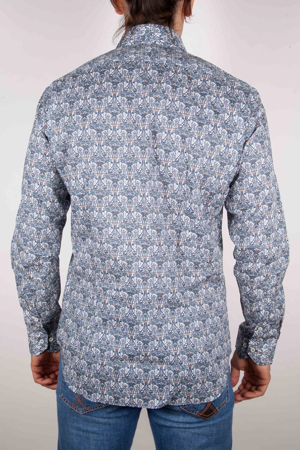 Poggianti Camicia Fantasia collo francese Vendita Calda