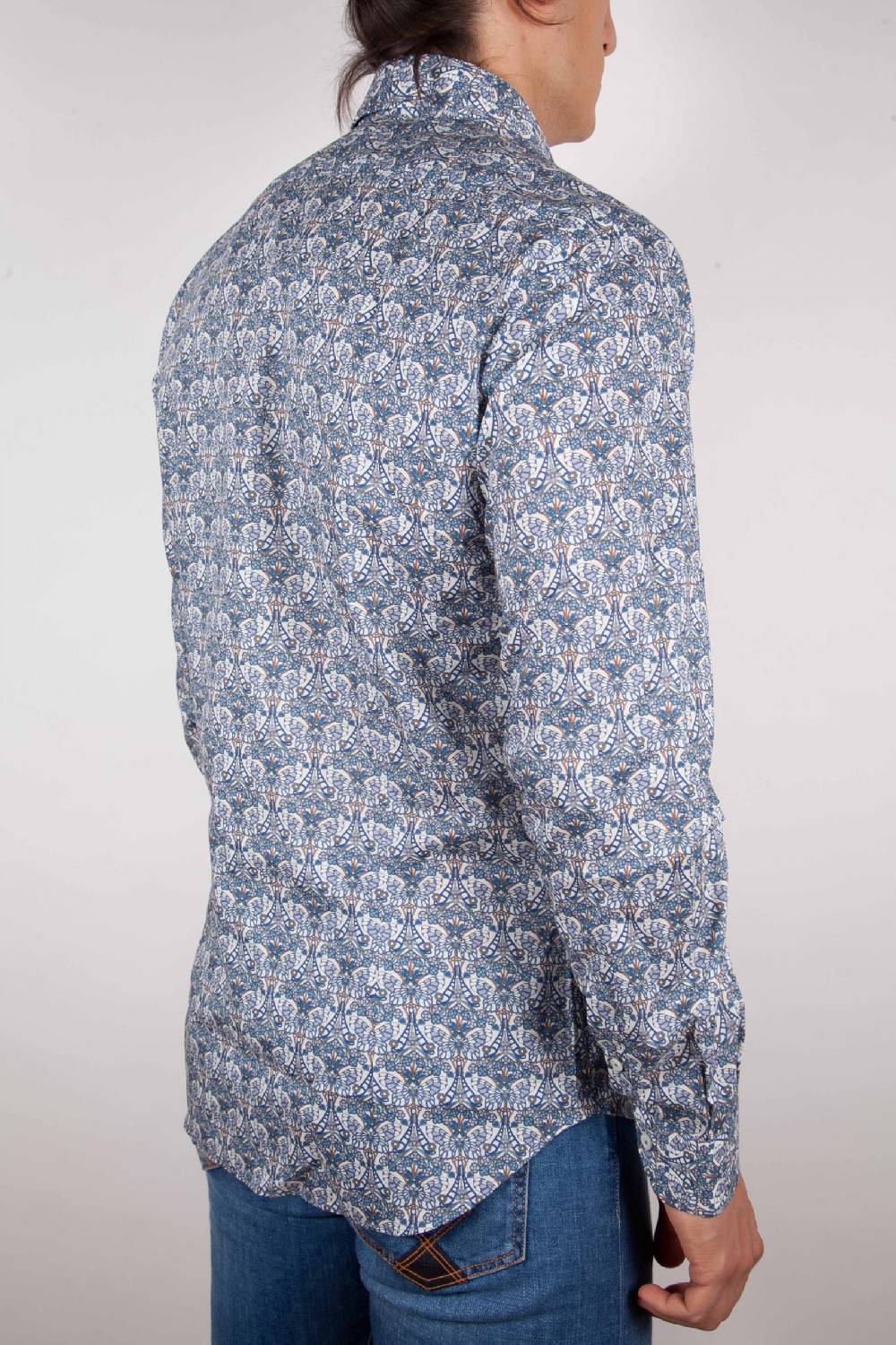 Poggianti Camicia Fantasia collo francese Vendita Calda