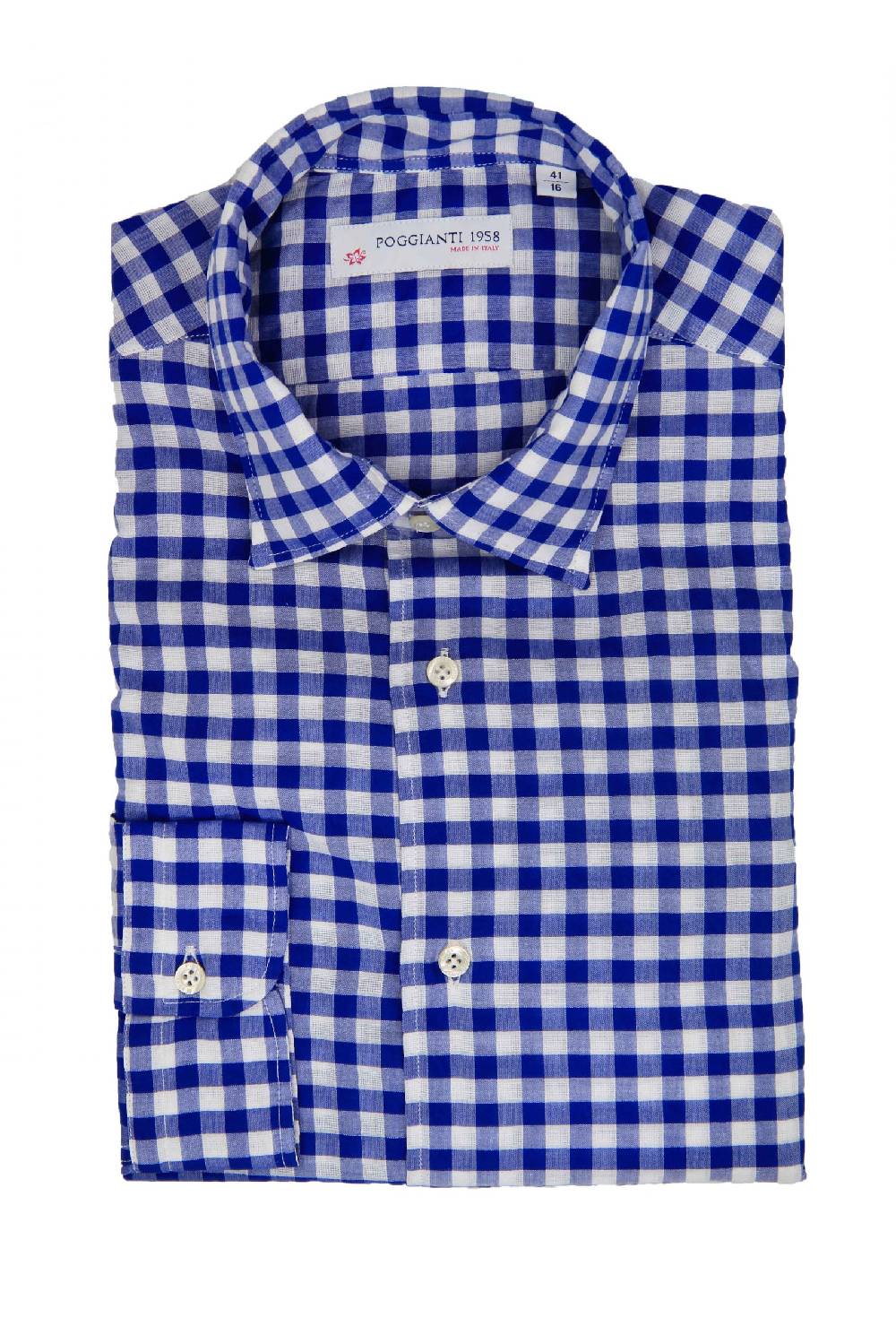 Poggianti Camicia quadri Collo Morbido