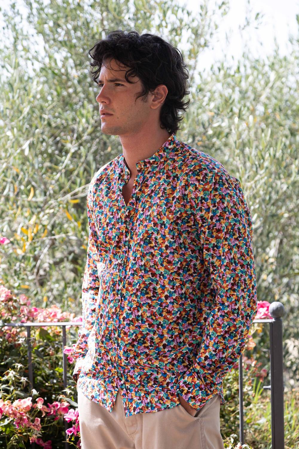 Poggianti Camicia uomo spring summer 24 PISA-32-120 Negozi Online