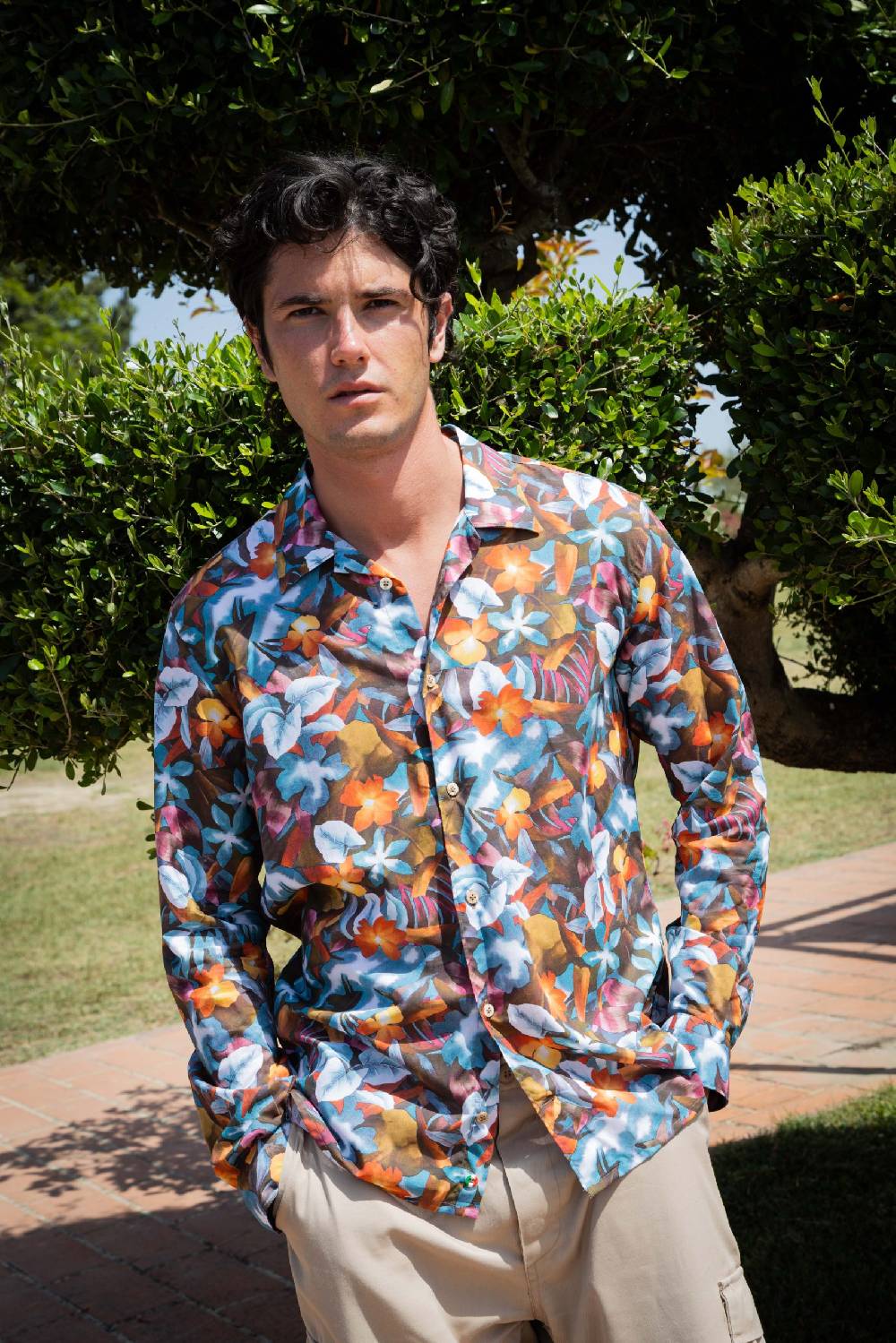 Poggianti Camicia uomo spring summer 24 CASCINA-58-157 Fino Al -60%