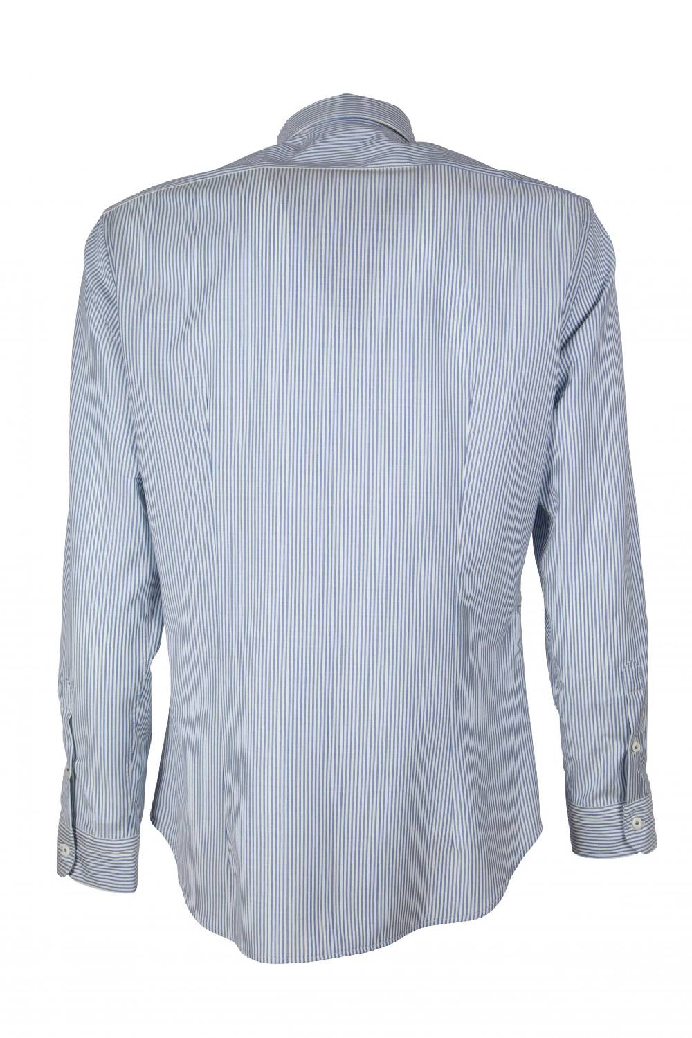 Poggianti Camicia in lana merinos REDA a righe PISA-64-117-01 Economico