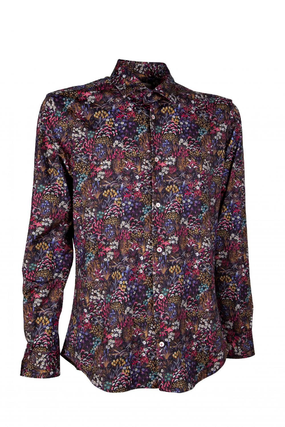 Poggianti Camicia uomo in tessuto tecnico con stampa piccola floreale . ACTIVE. 73-190-01 Online