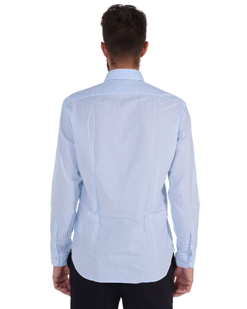 Poggianti Camicia tinta unita celeste collo morbido I Più Venduti