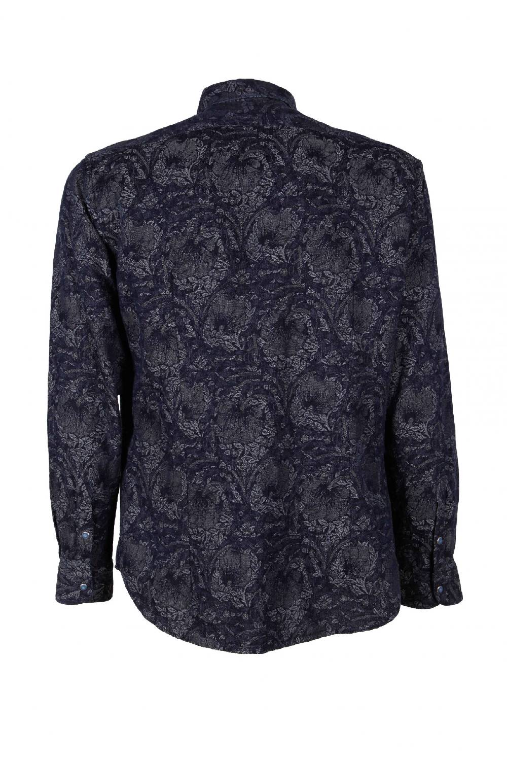 Poggianti Camicia uomo in Denim Jacquard LEGOLI-66-235-01 Nuova