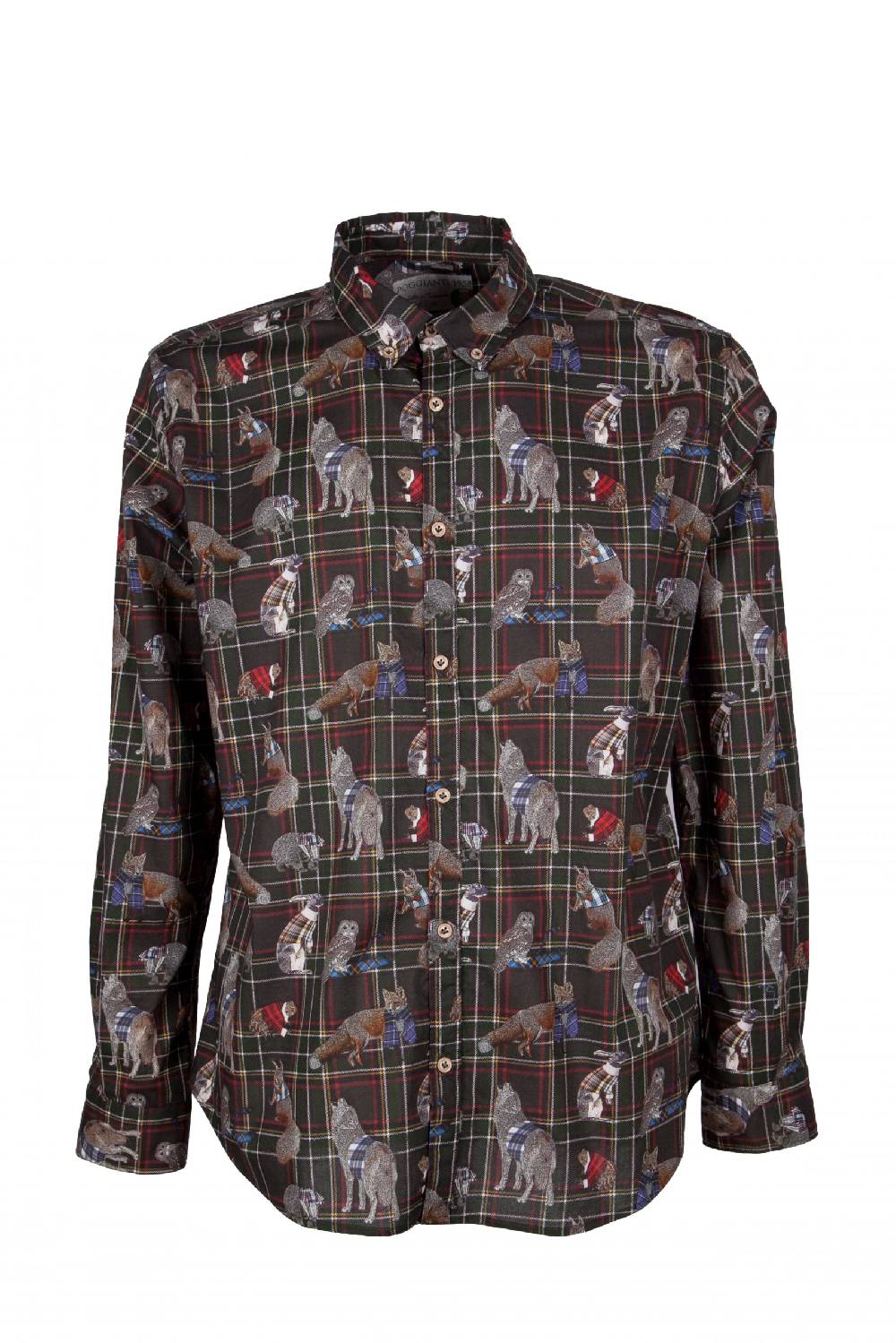 Poggianti Camicia uomo stretch con stampa animali PISA-64-175-03 2025