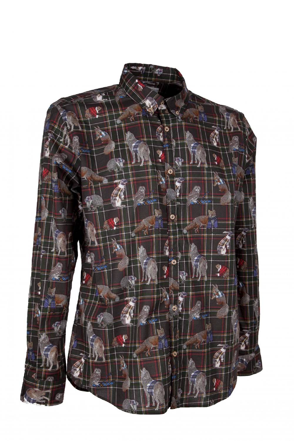 Poggianti Camicia uomo stretch con stampa animali PISA-64-175-03 2025
