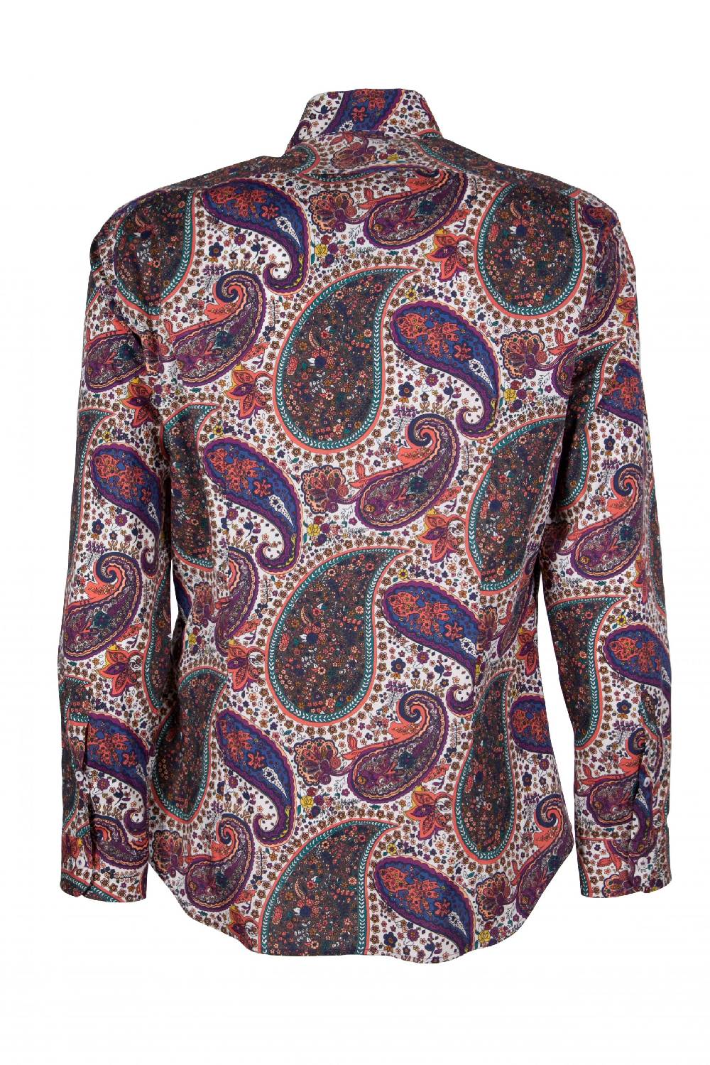 Poggianti Camicia uomo stretch con stampa Paisley PISA-31F-161-01 Promozione
