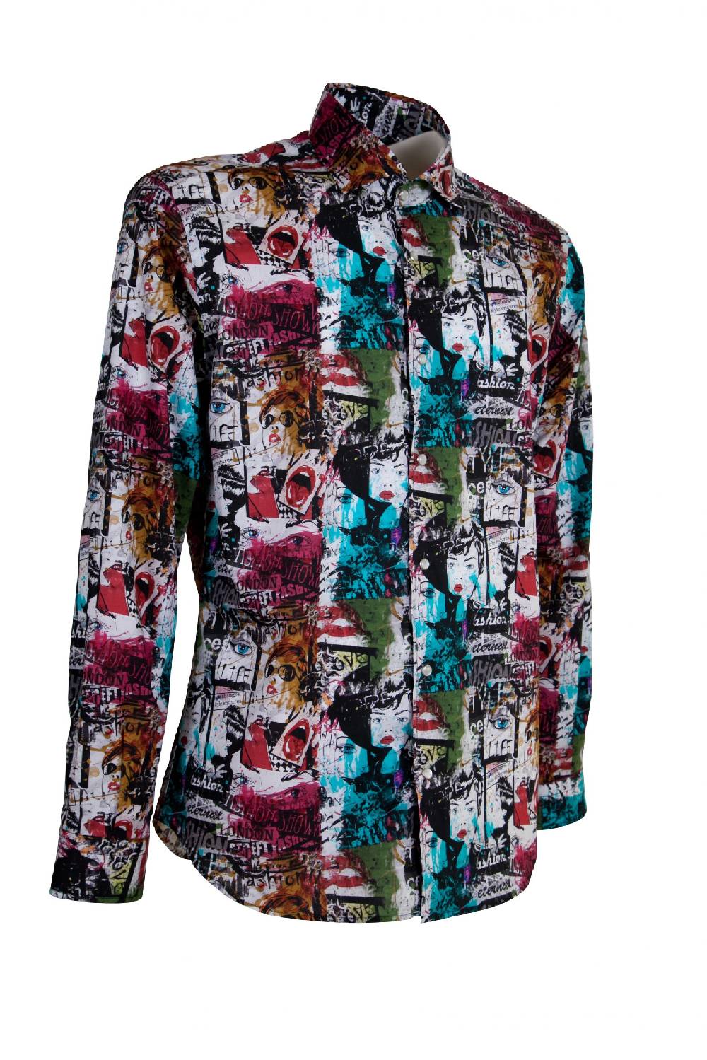 Poggianti Camicia Fantasia FIRENZE-60F-750 Spedizione Gratuita